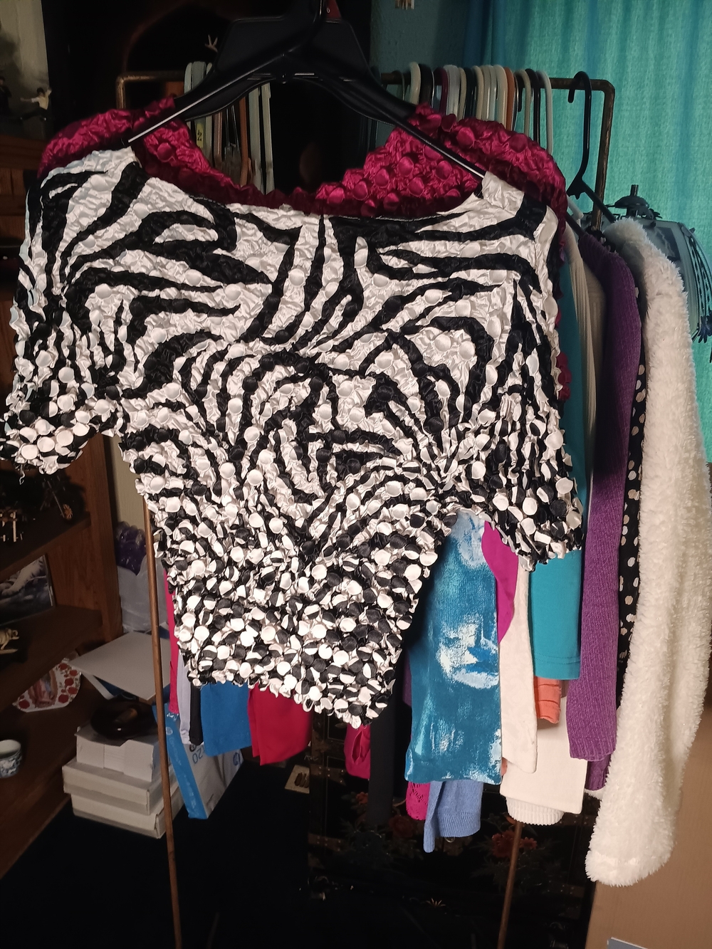 Lilly Pulitzer Black & White Zebra Top